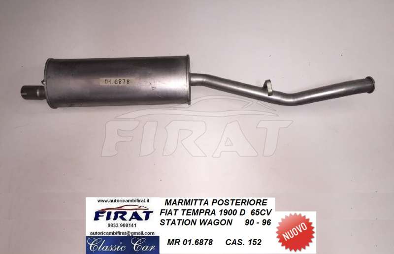 MARMITTA FIAT TEMPRA 1900 D S.W. 90 - 96 POST. (01.6878)